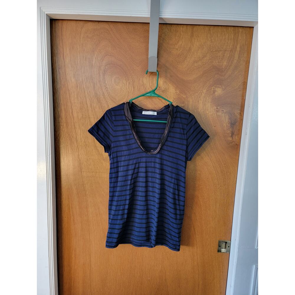 Sacai Luck Short Sleeve Striped Shirt - Sz: 4